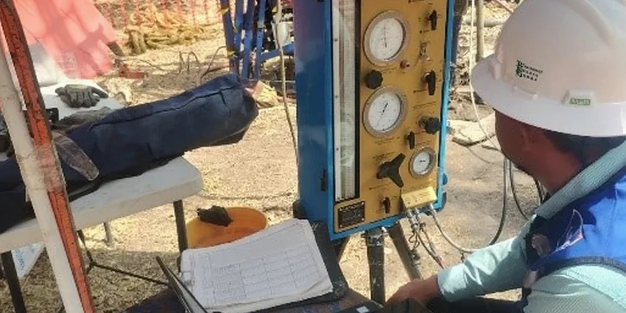 Illustrative image of Ménard pressuremeter test (PMT) in Geelong